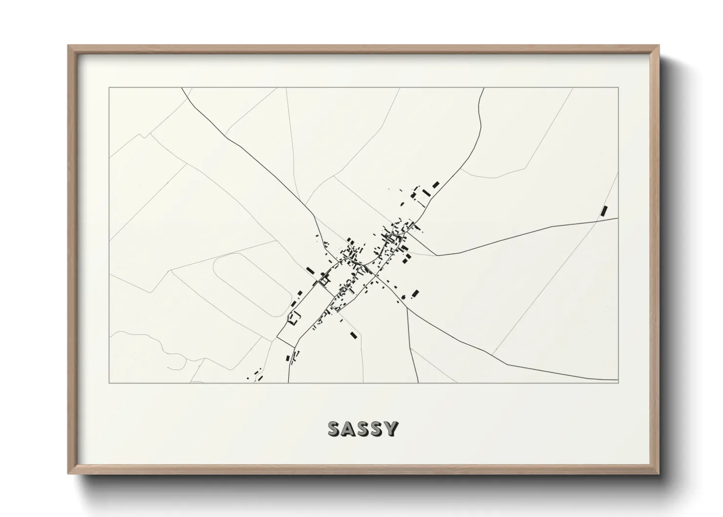 Une affiche de carte sur Sassy