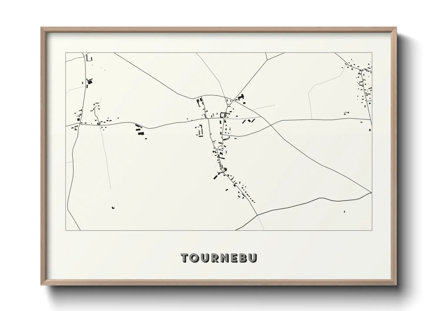 Une affiche de carte sur Tournebu