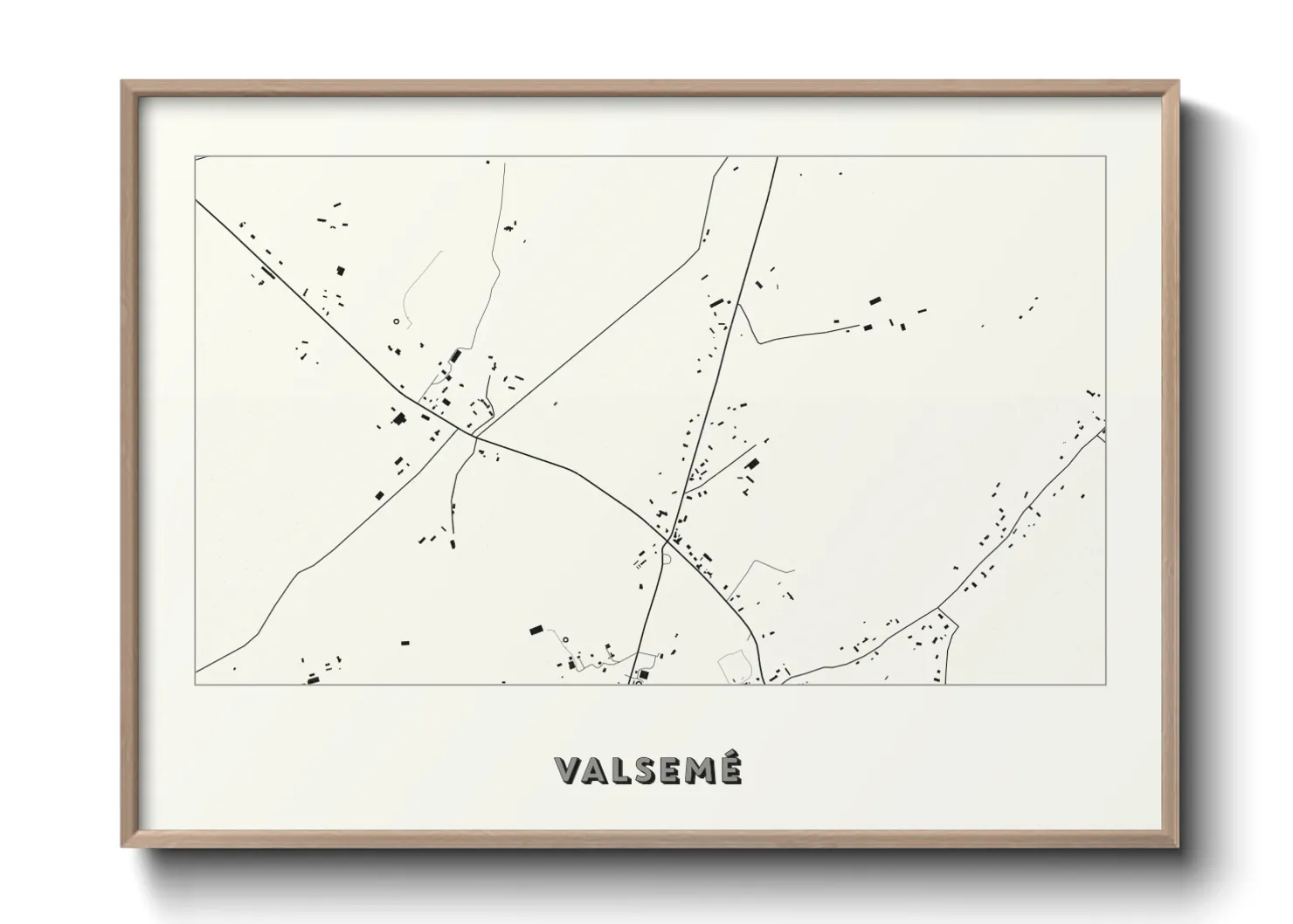 Une affiche de carte sur Valsemé