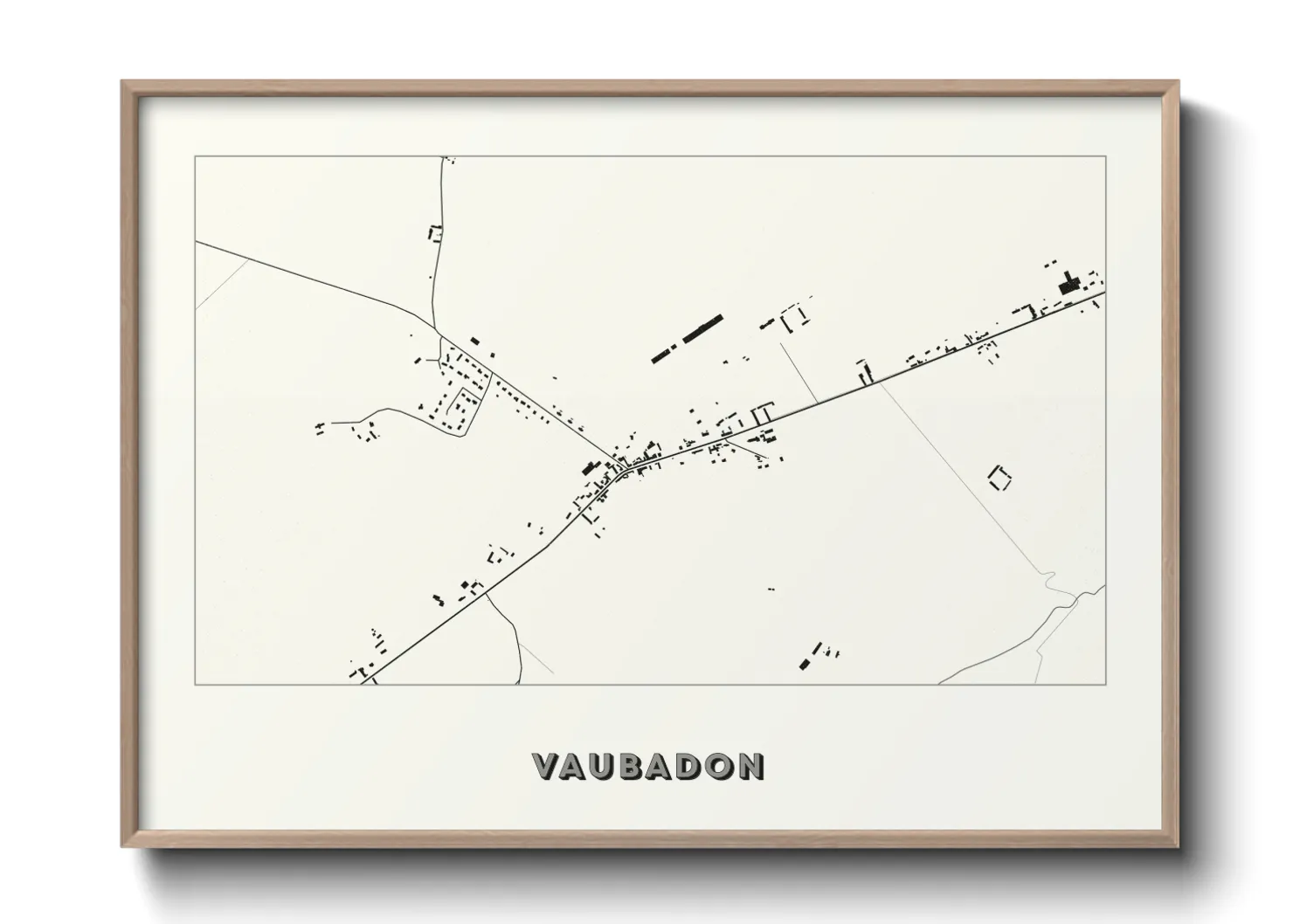 Une affiche de carte sur Vaubadon