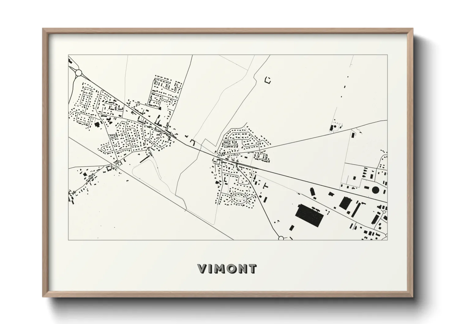 Une affiche de carte sur Vimont