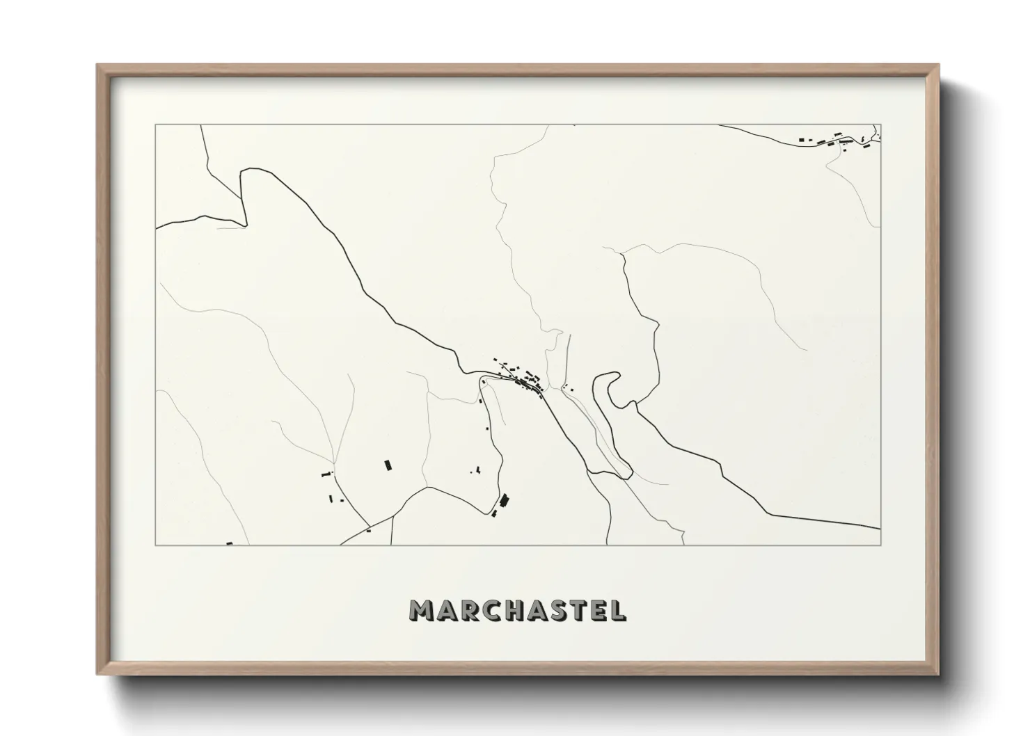 Une affiche de carte sur Marchastel