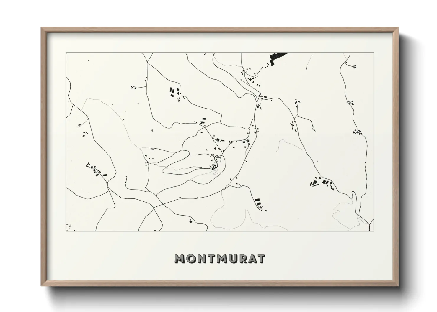 Une affiche de carte sur Montmurat