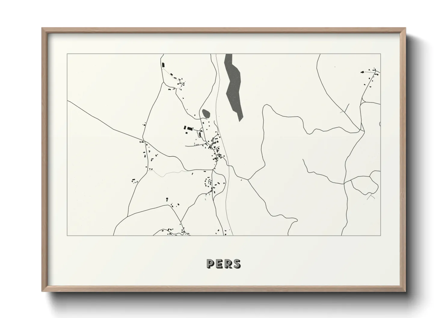 Une affiche de carte sur Pers