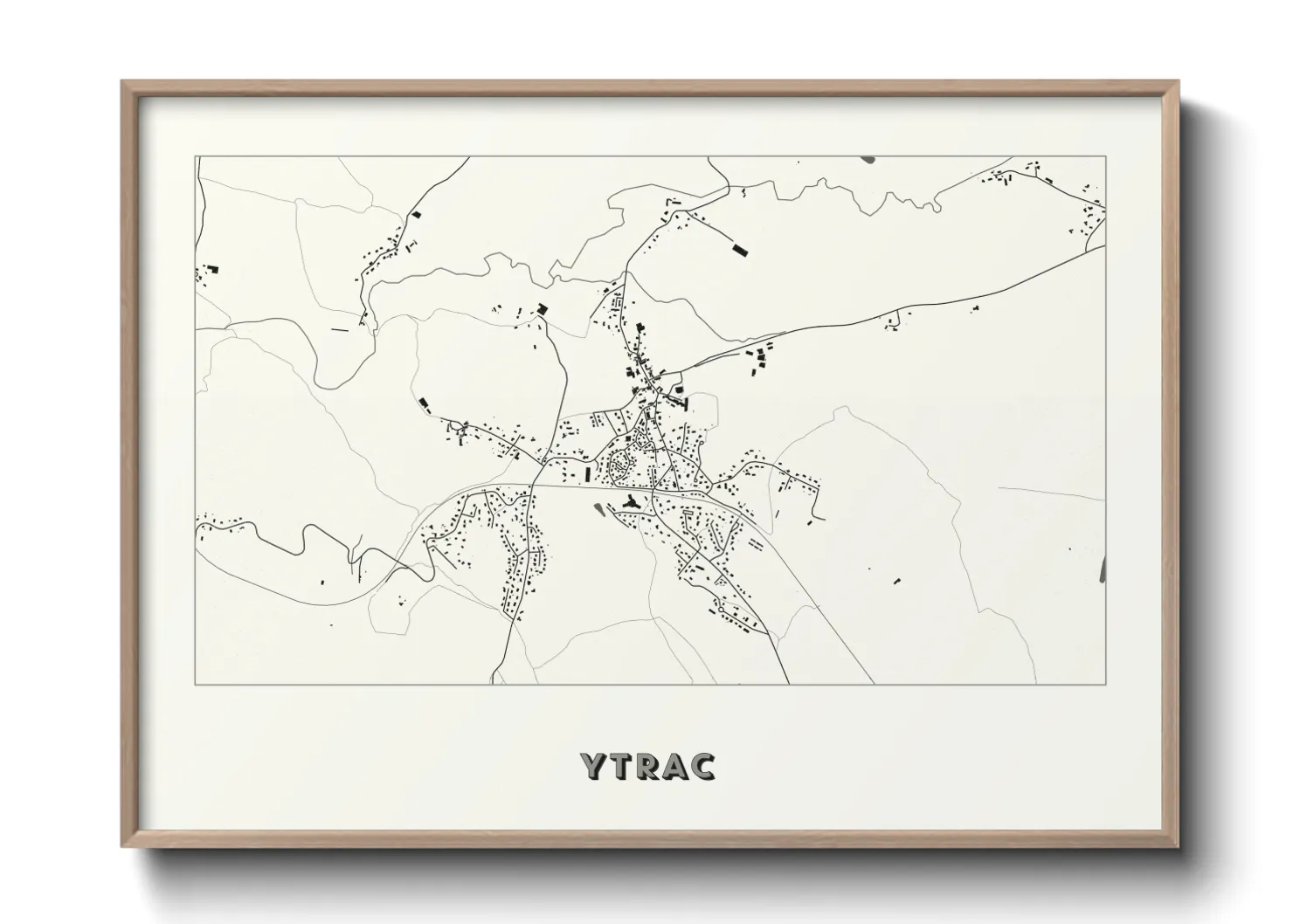 Une affiche de carte sur Ytrac