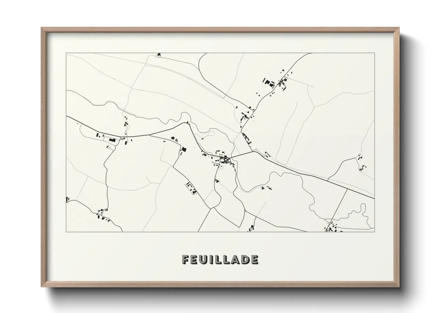 Une affiche de carte sur Feuillade