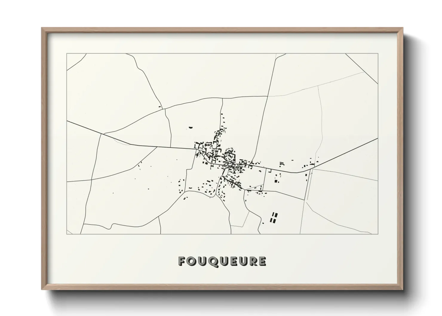 Une affiche de carte sur Fouqueure
