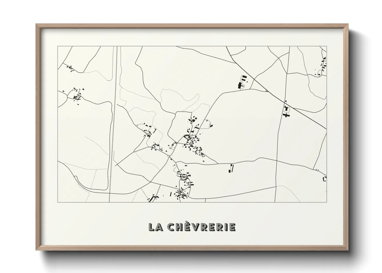 Une affiche de carte sur La Chèvrerie
