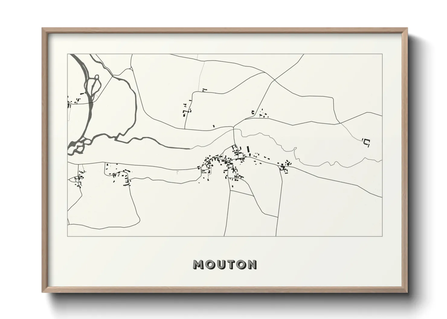 Une affiche de carte sur Mouton