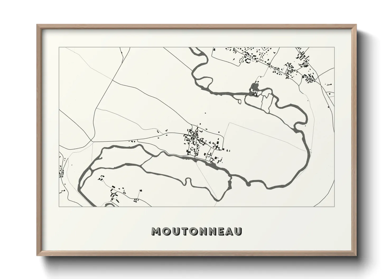 Une affiche de carte sur Moutonneau