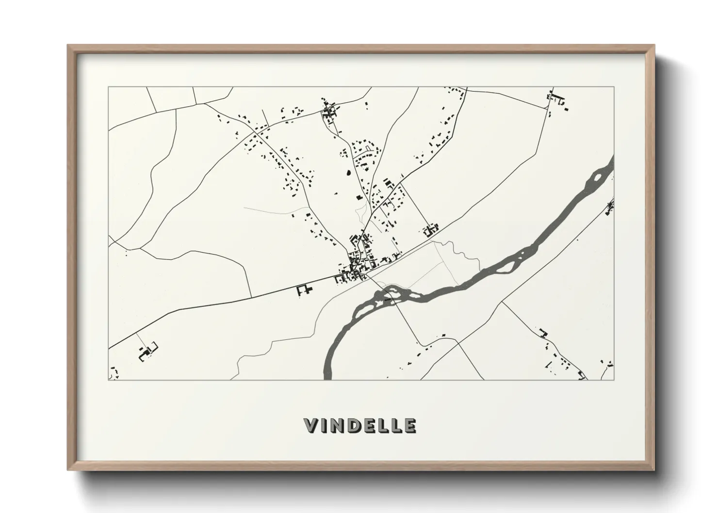 Une affiche de carte sur Vindelle