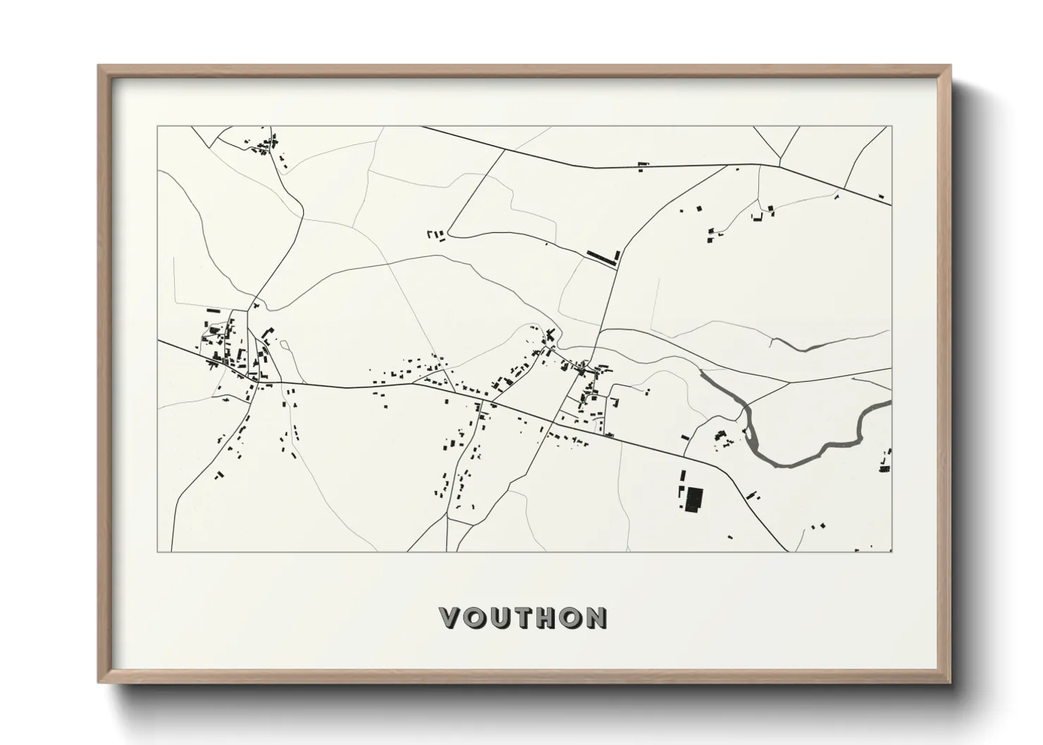 Une affiche de carte sur Vouthon