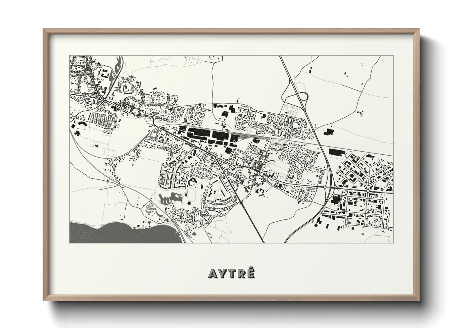 Une affiche de carte sur Aytré