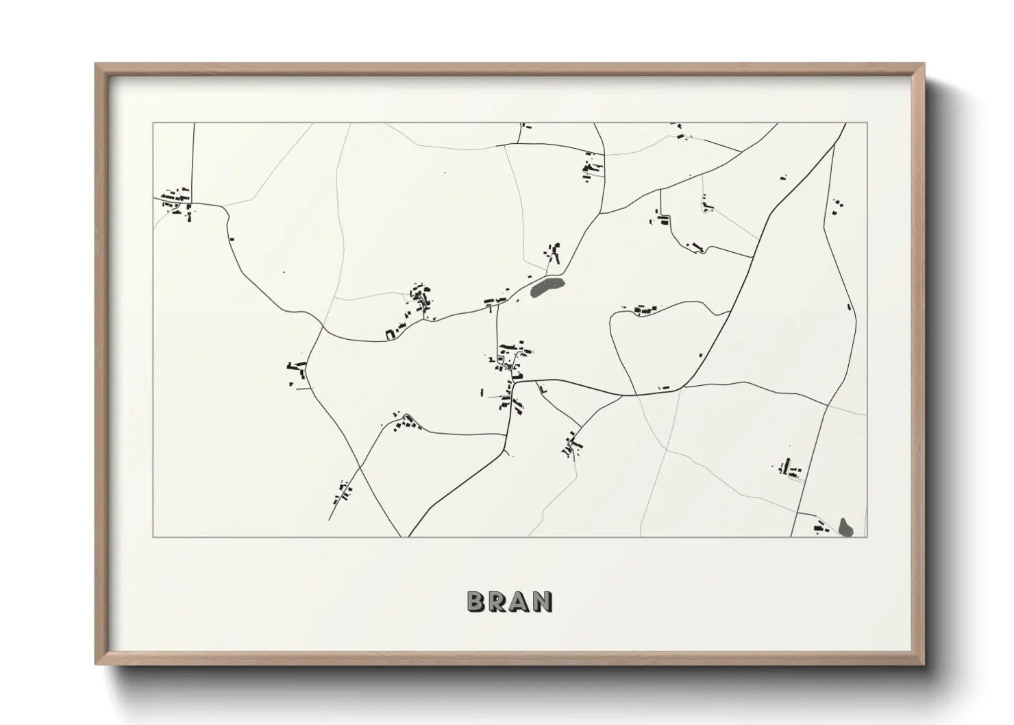 Une affiche de carte sur Bran