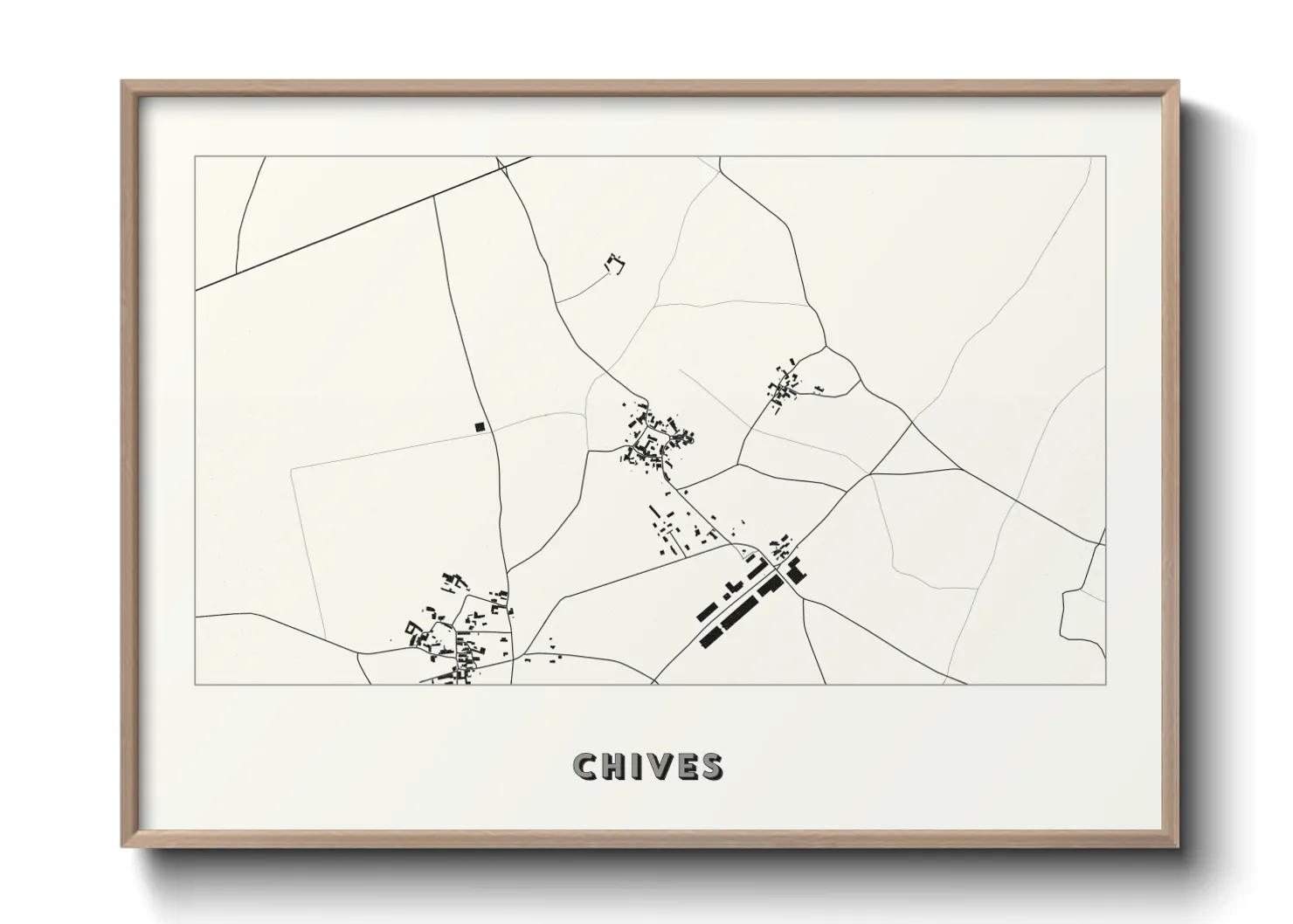 Une affiche de carte sur Chives