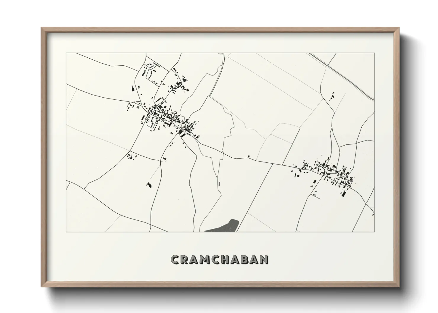 Une affiche de carte sur Cramchaban