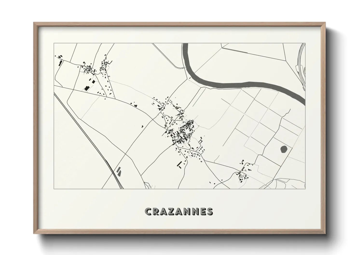 Une affiche de carte sur Crazannes