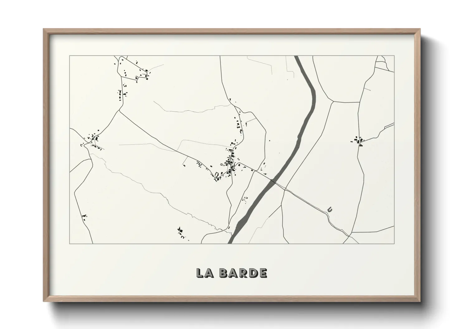 Une affiche de carte sur La Barde