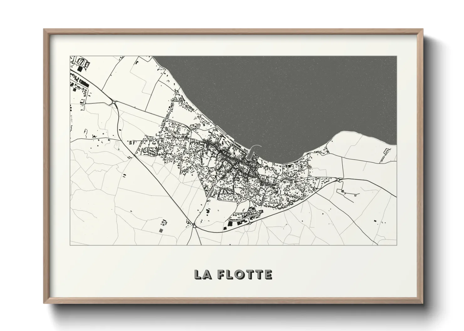 Une affiche de carte sur La Flotte