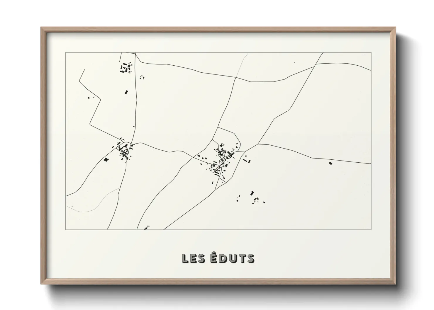 Une affiche de carte sur Les Éduts