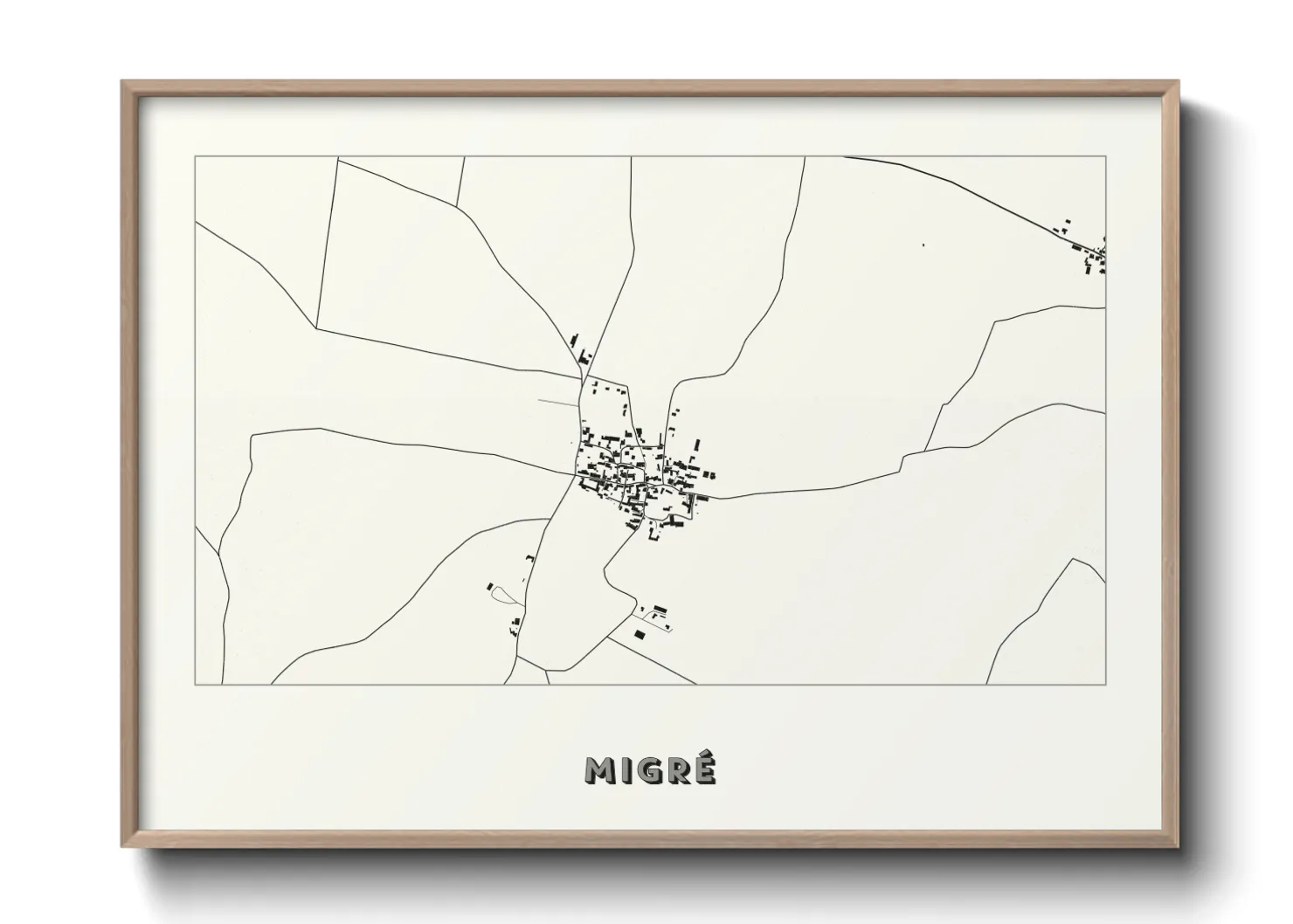 Une affiche de carte sur Migré