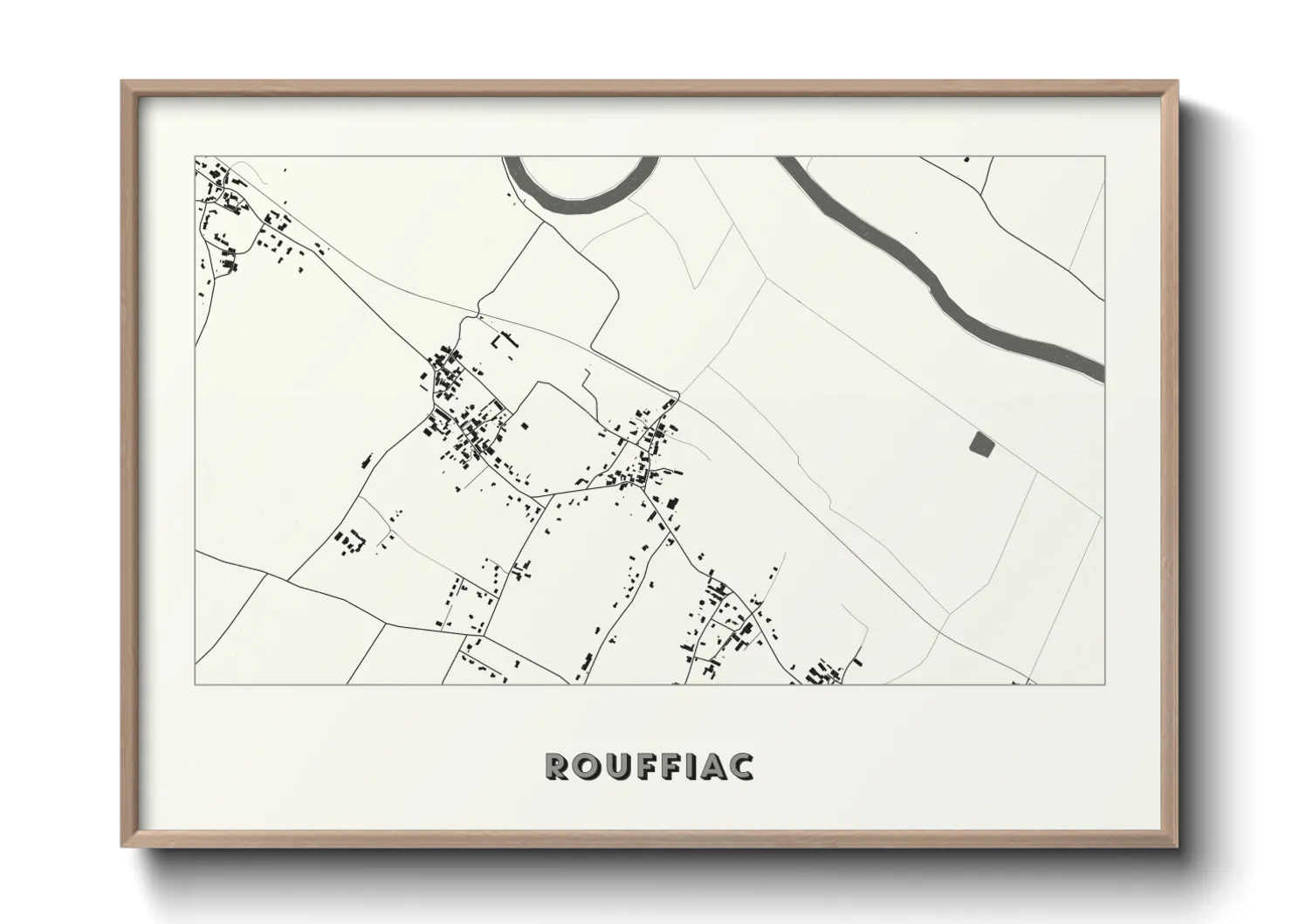 Une affiche de carte sur Rouffiac