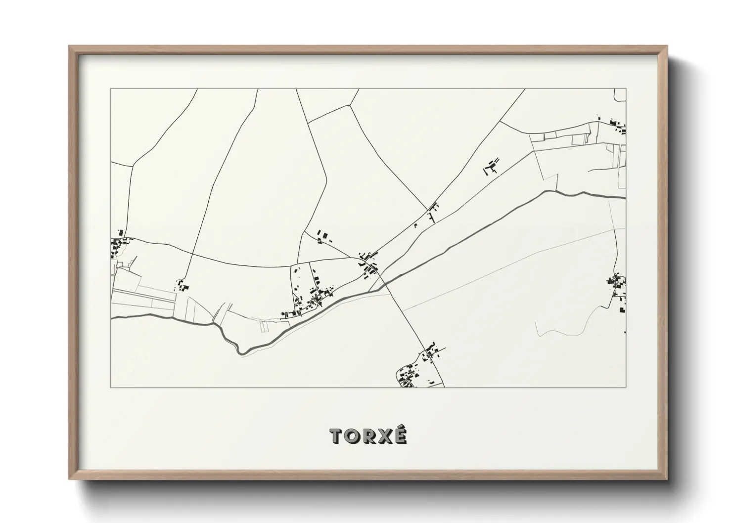 Une affiche de carte sur Torxé