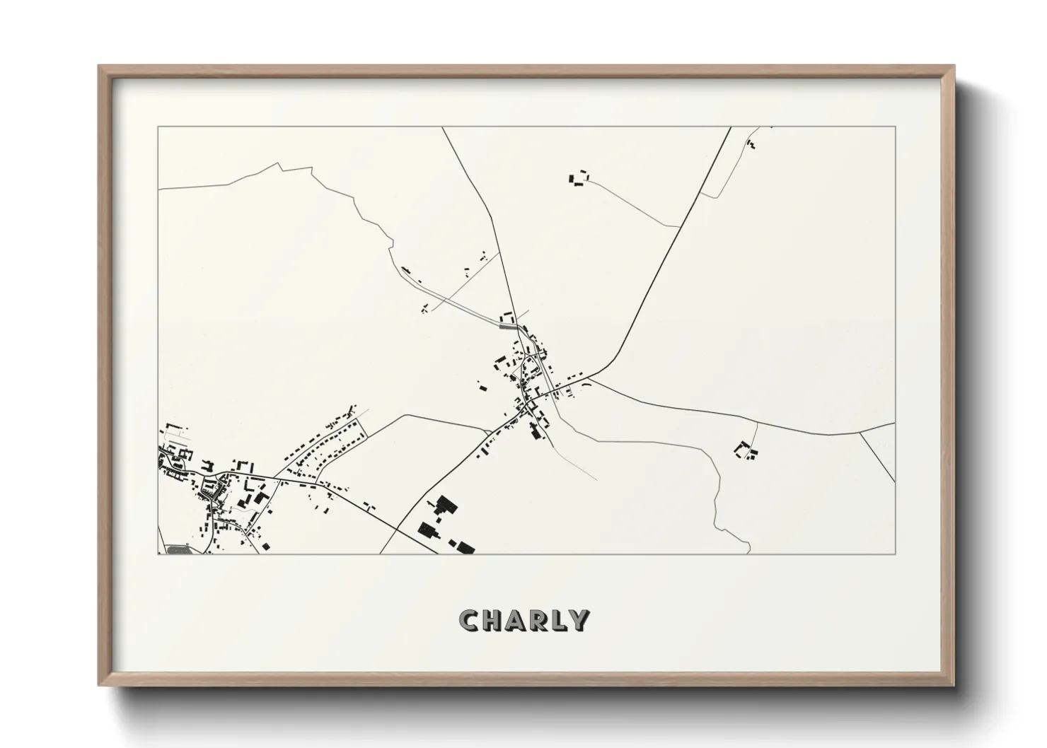 Une affiche de carte sur Charly