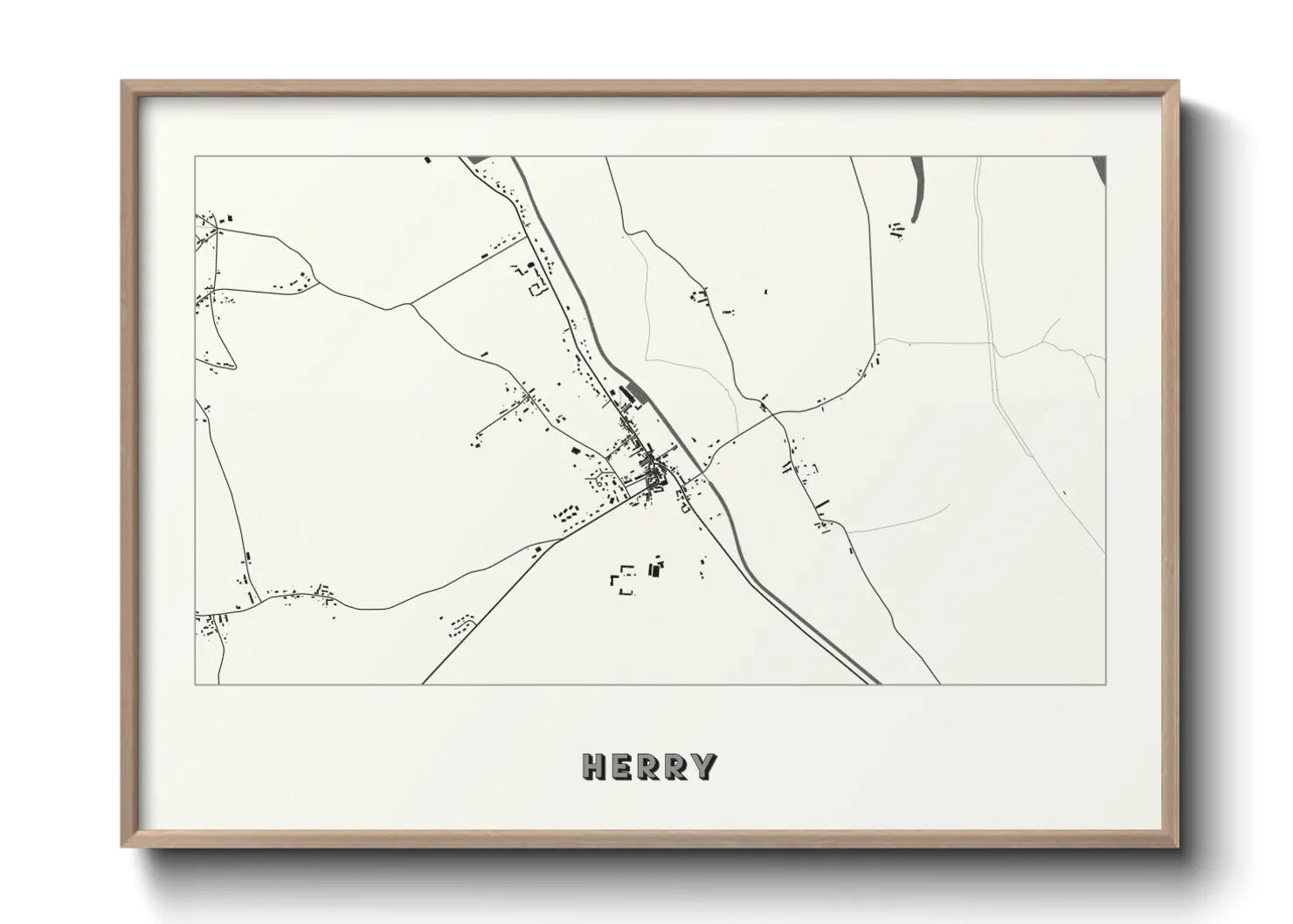 Une affiche de carte sur Herry