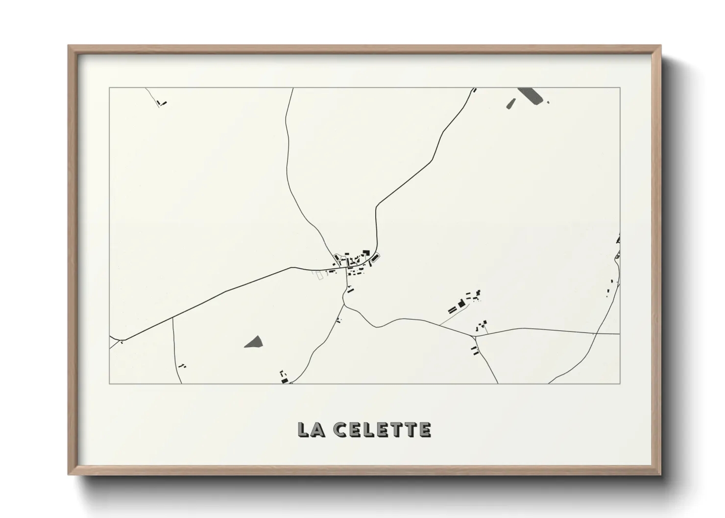 Une affiche de carte sur La Celette