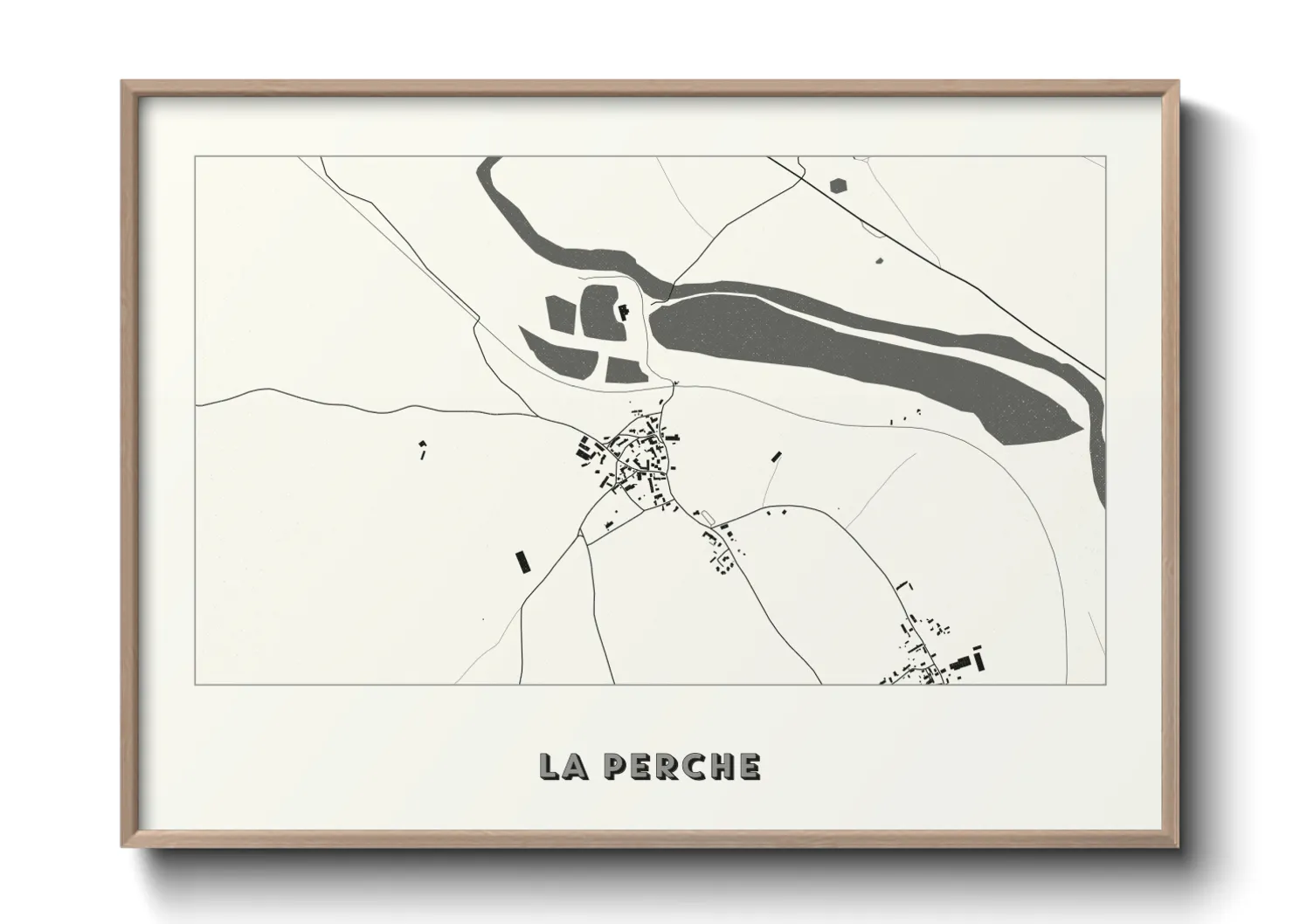 Une affiche de carte sur La Perche