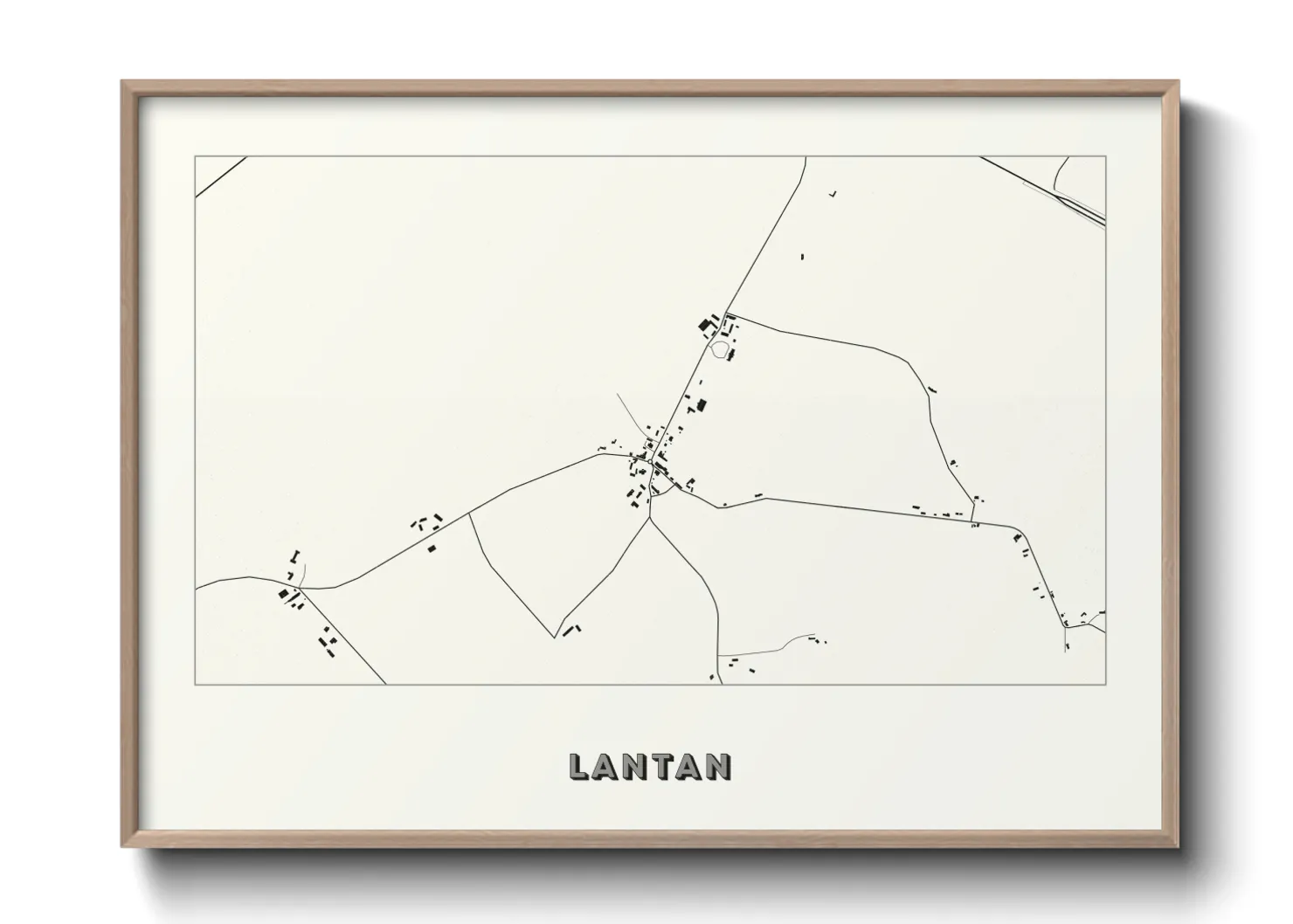 Une affiche de carte sur Lantan