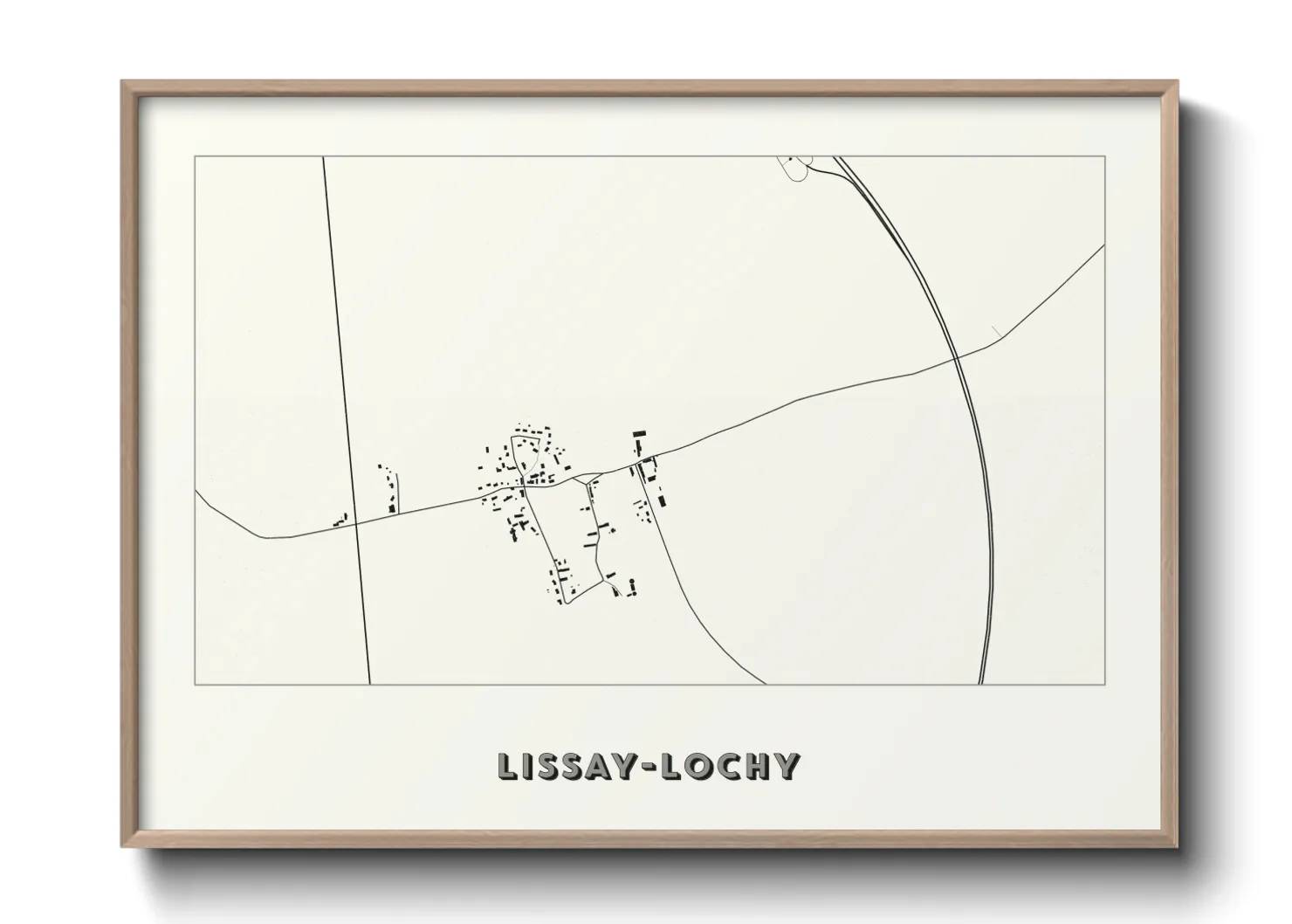 Une affiche de carte sur Lissay-Lochy