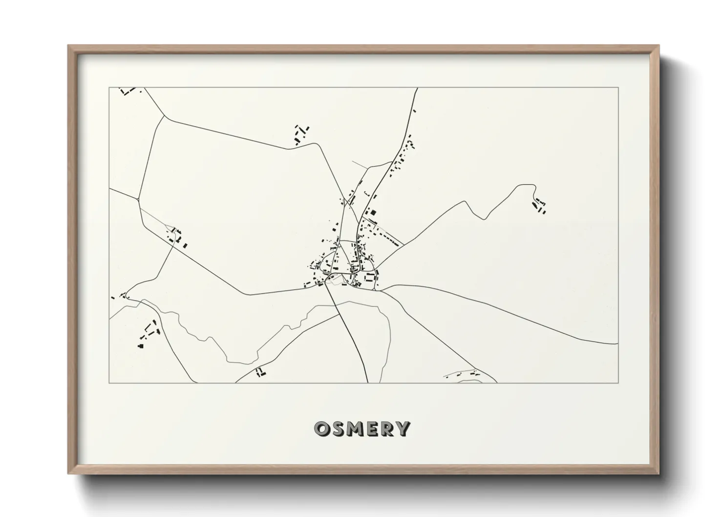 Une affiche de carte sur Osmery