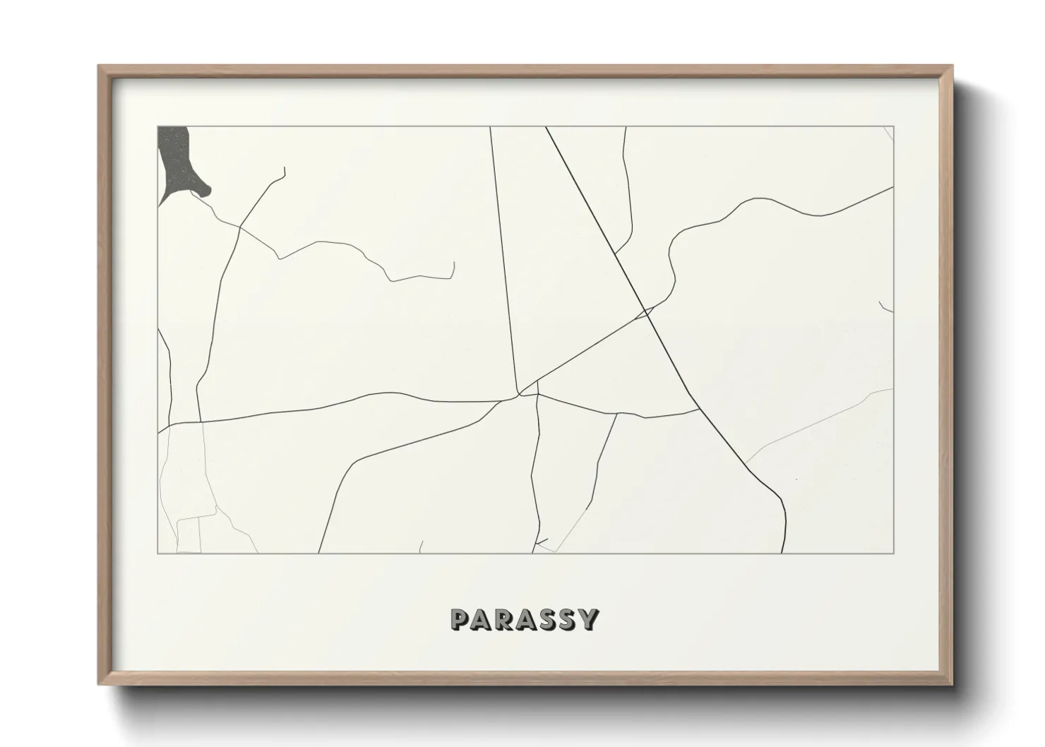 Une affiche de carte sur Parassy