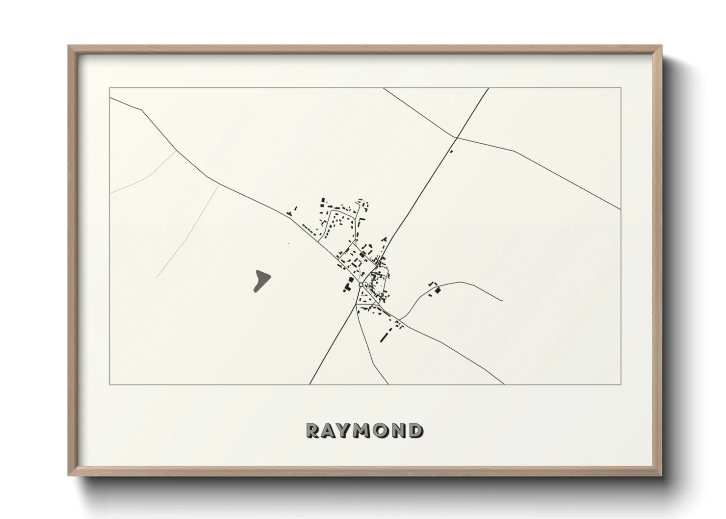 Une affiche de carte sur Raymond