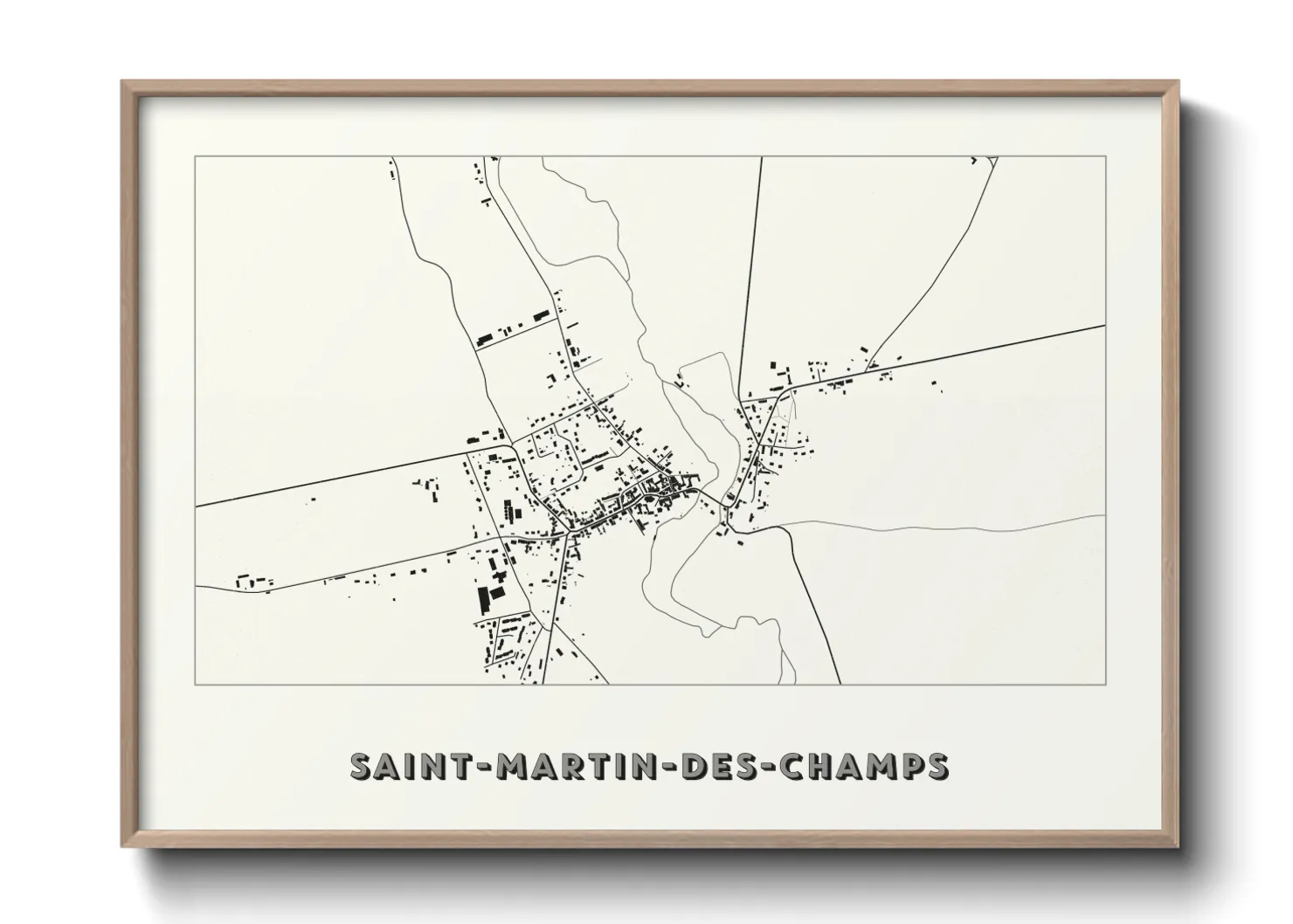 Une affiche de carte sur Saint-Martin-des-Champs