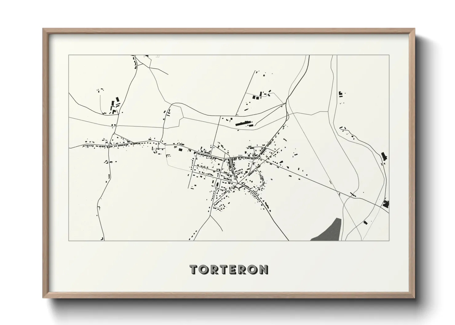 Une affiche de carte sur Torteron