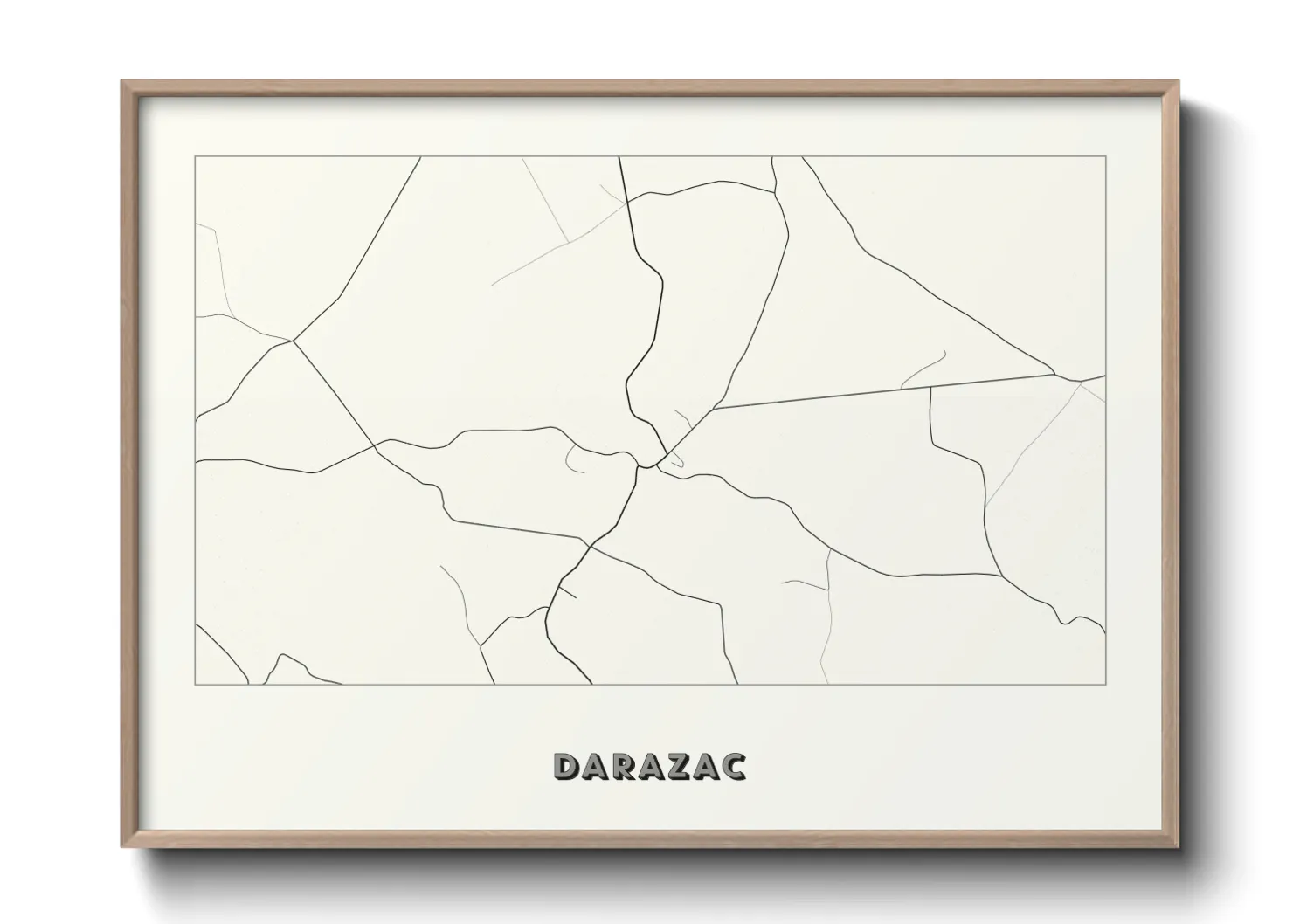 Une affiche de carte sur Darazac