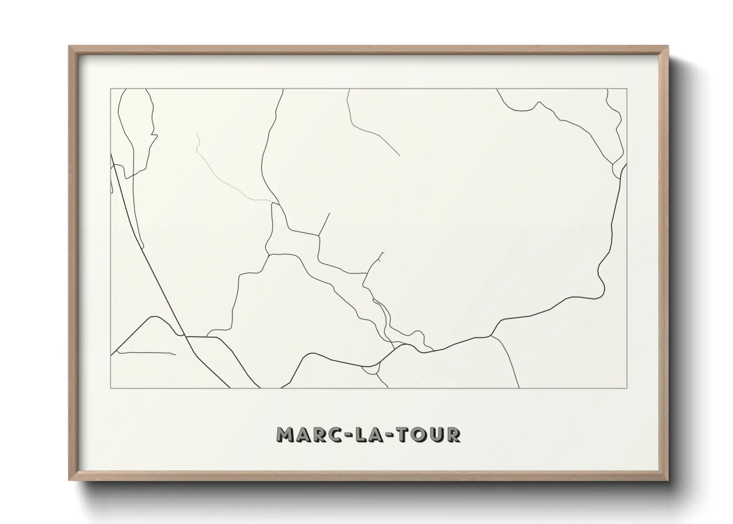 Une affiche de carte sur Marc-la-Tour