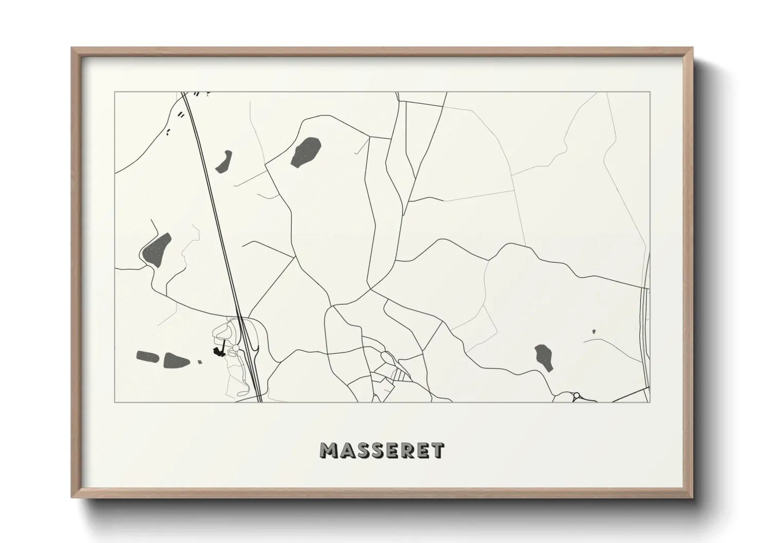 Une affiche de carte sur Masseret