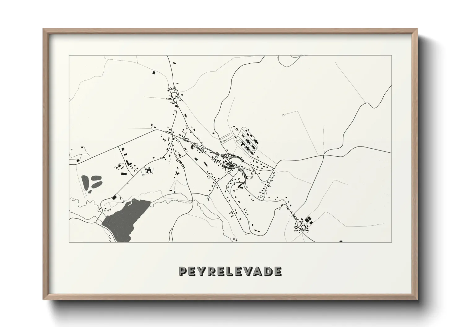 Une affiche de carte sur Peyrelevade