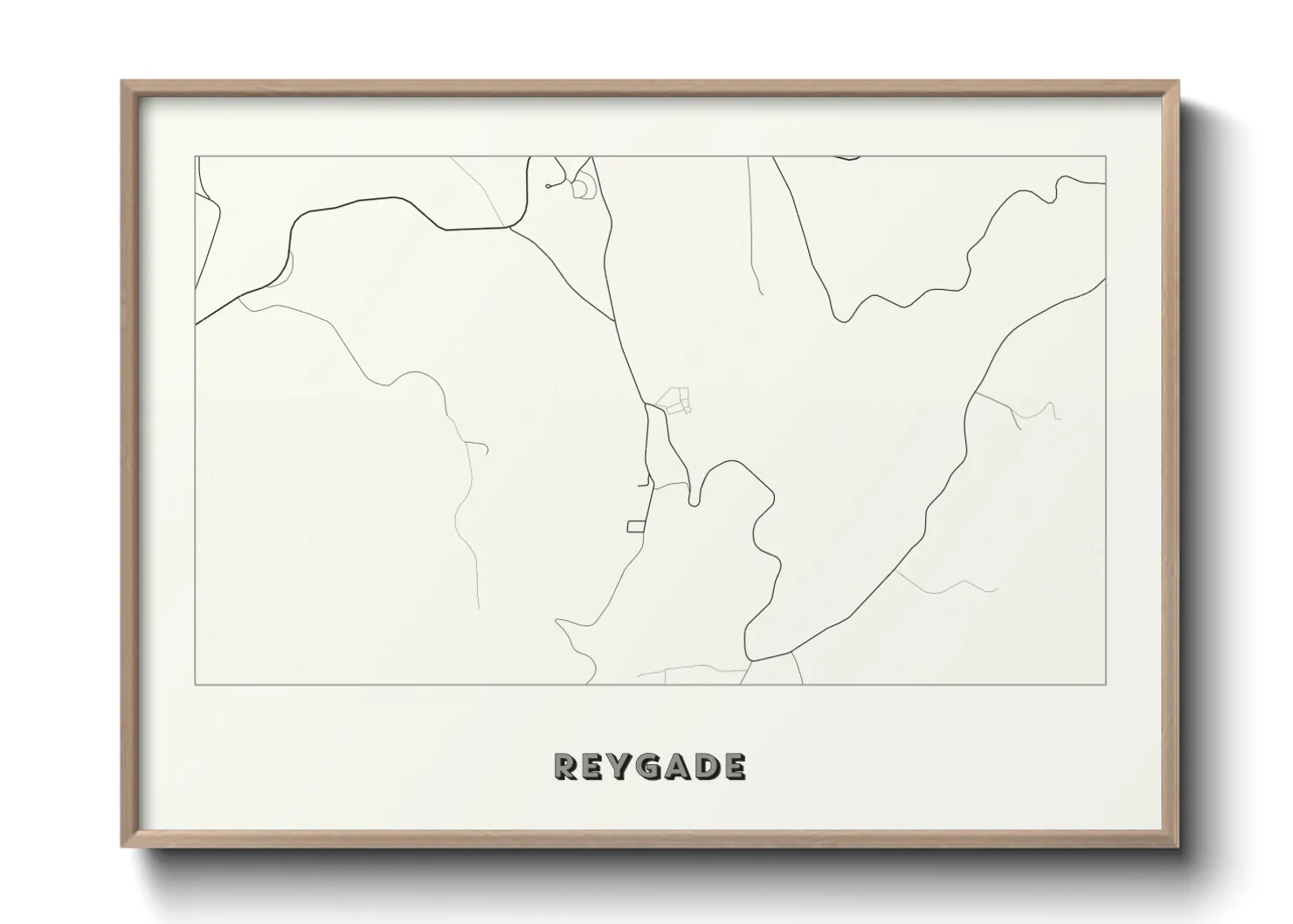 Une affiche de carte sur Reygade