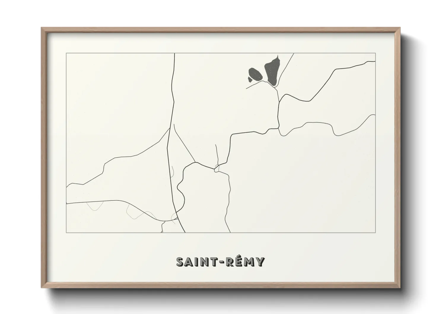 Une affiche de carte sur Saint-Rémy