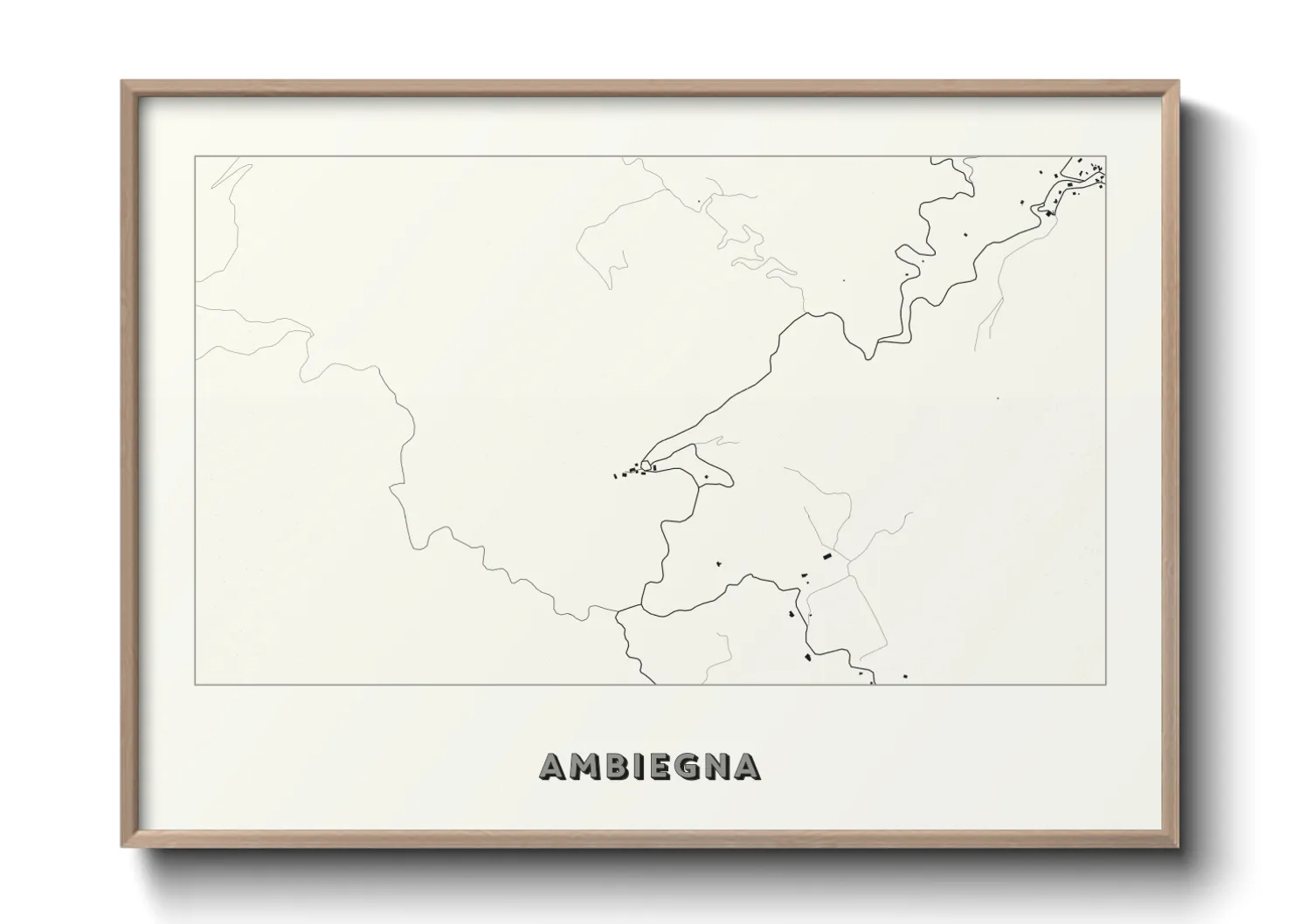 Une affiche de carte sur Ambiegna
