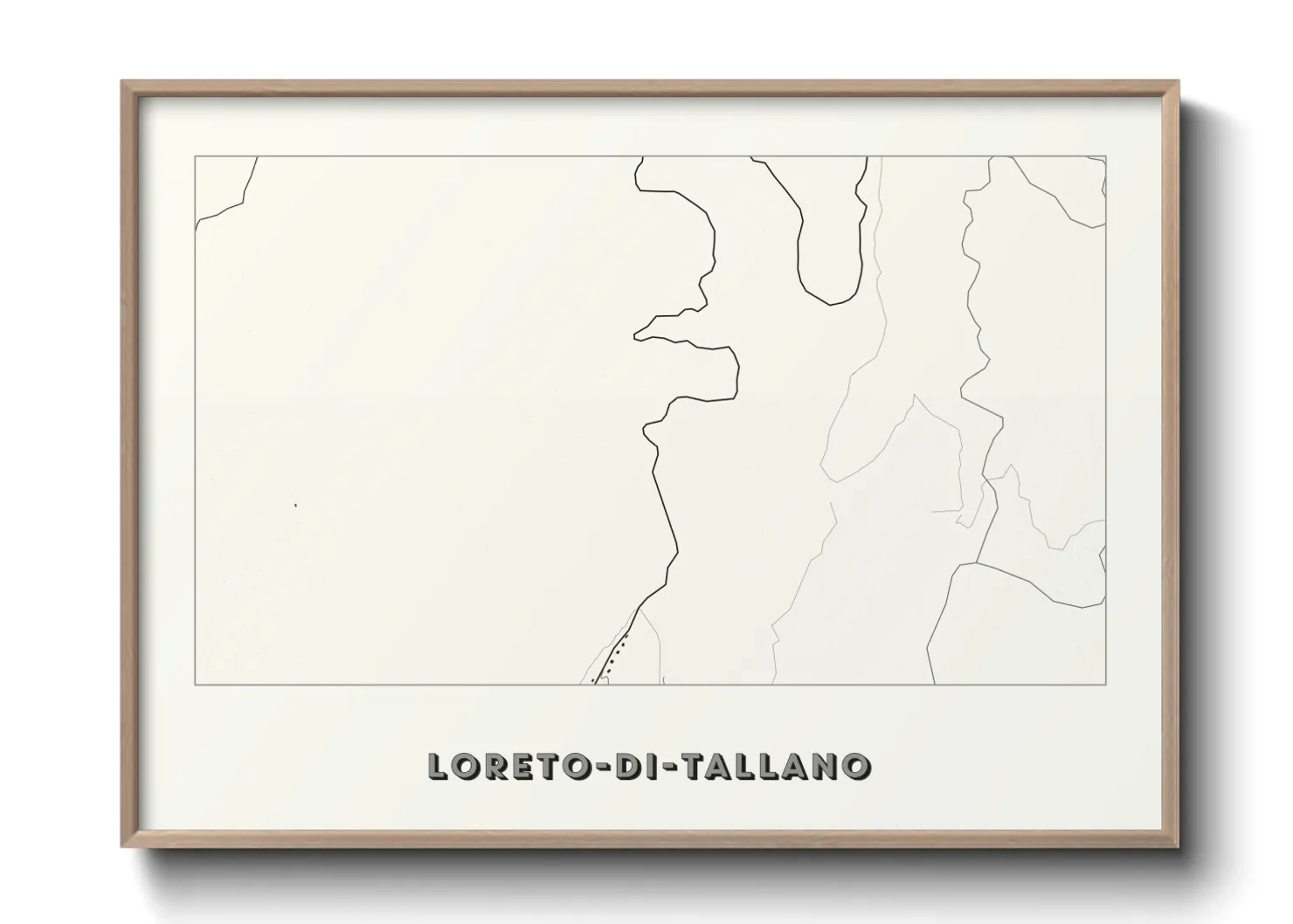 Une affiche de carte sur Loreto-di-Tallano