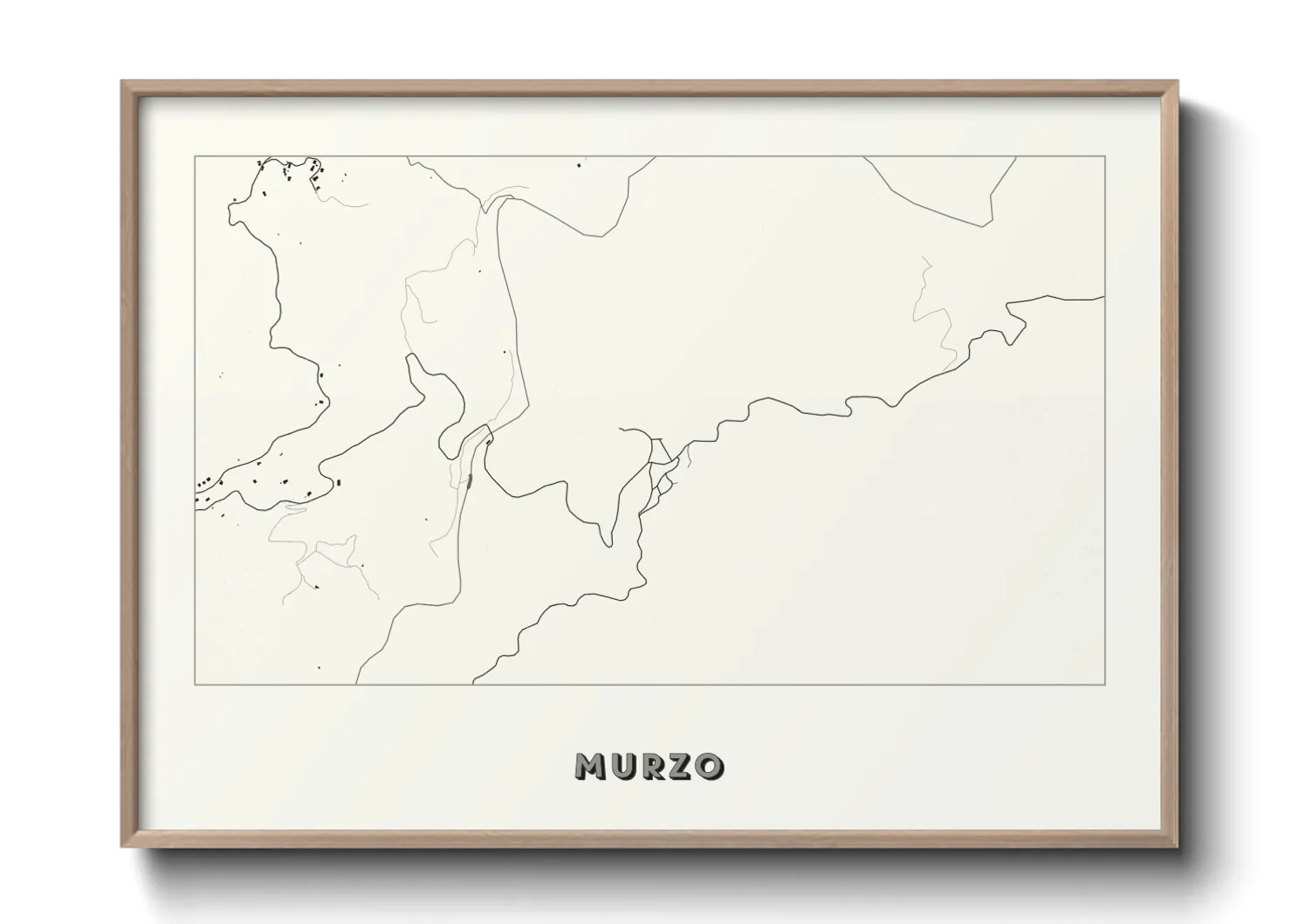 Une affiche de carte sur Murzo