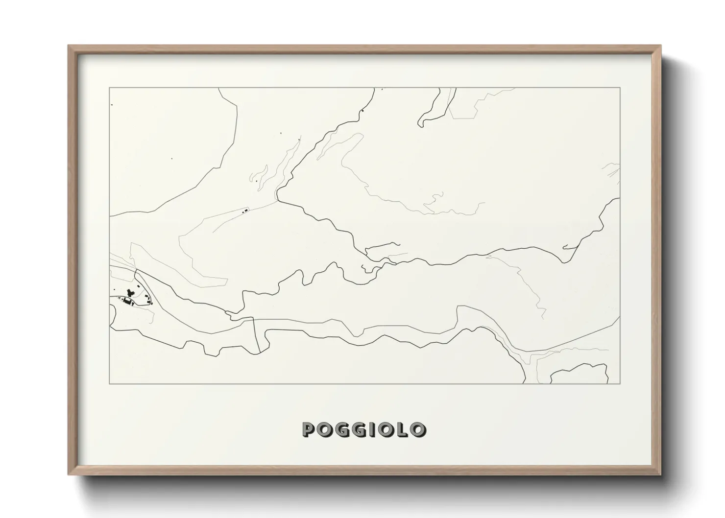 Une affiche de carte sur Poggiolo