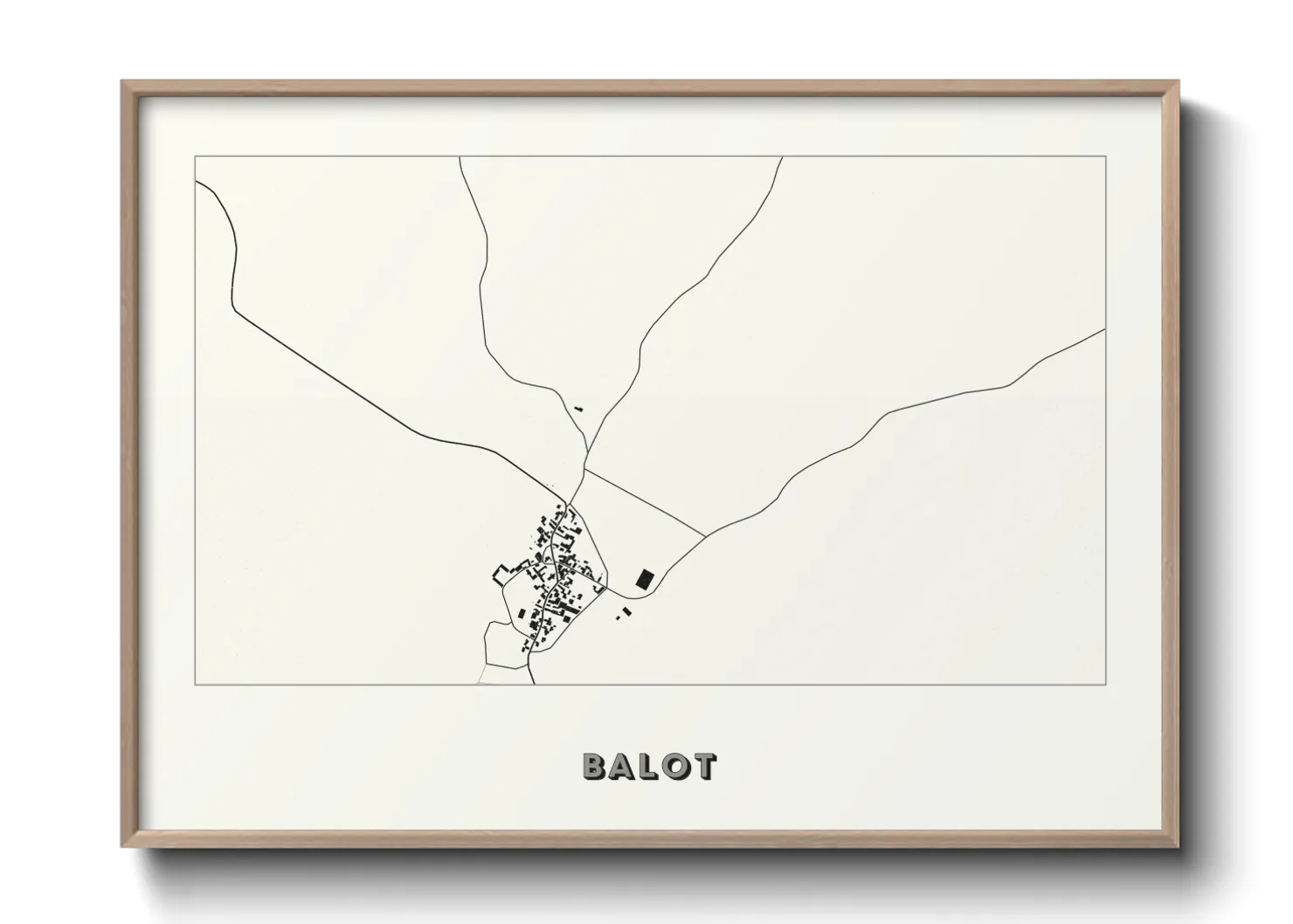 Une affiche de carte sur Balot