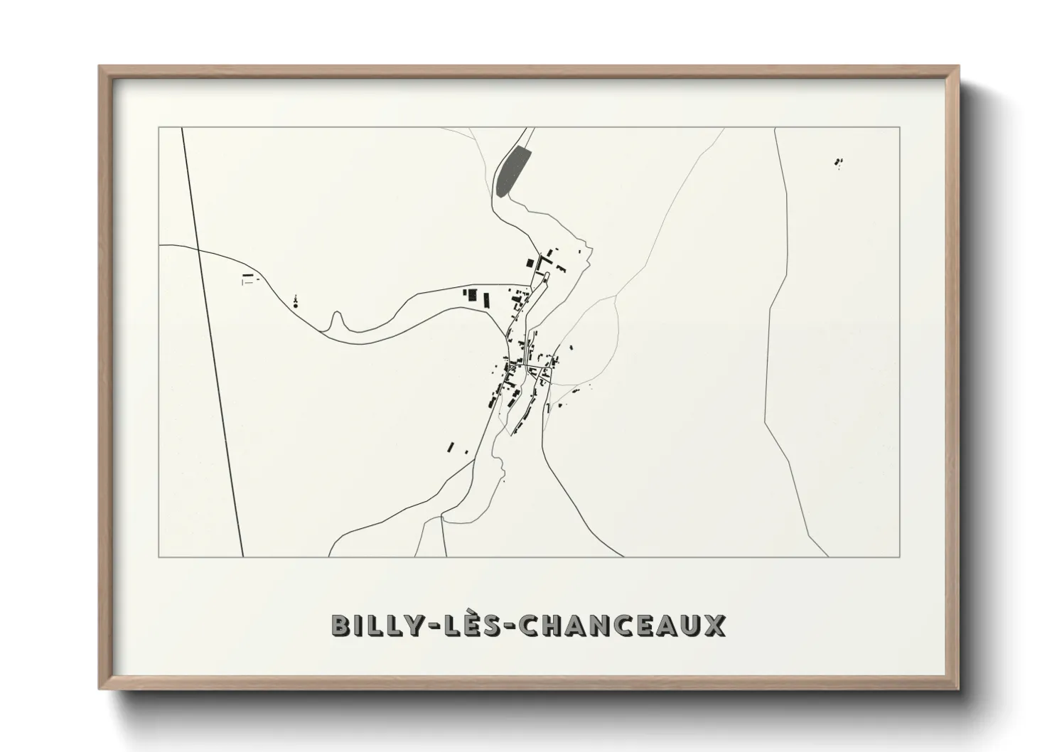 Une affiche de carte sur Billy-lès-Chanceaux